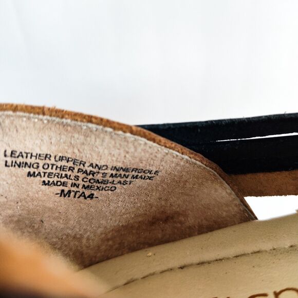 Softspots Woven Comfort Leather Huarache Sandals Slingback Flat 9 Narrow - Picture 10 of 11